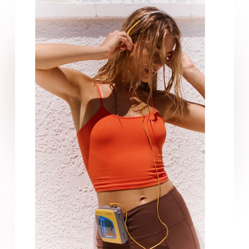 🆕Free People Movement | Women’s Tighten Up Strapy Back Tank in Scarlet M/L